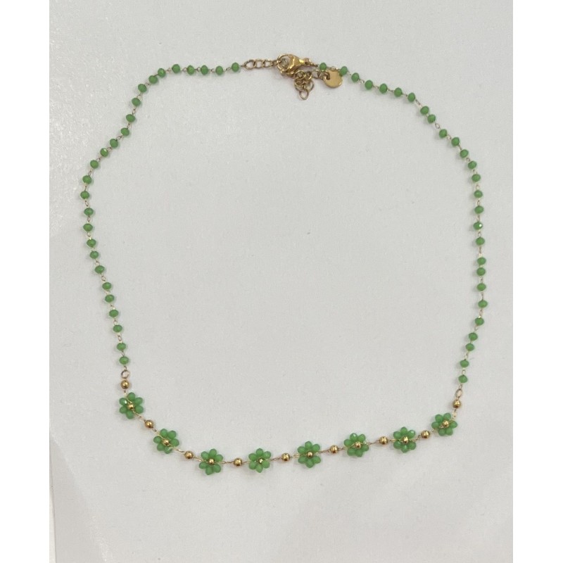 Collana di fiori - perline